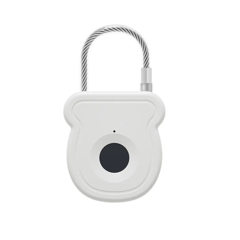 Keyless Waterproof Smart Padlock ABS Material USB Charging Fingerprint Lock Portable 0.5sec Unlock Rechargeable Padlock Drawer