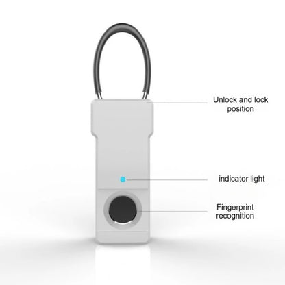 Convenient Padlock Pure Fingerprint Unlock Student Dormitory Smart Lock Backpack Suitcase Schoolbag Gym Fingerprint Mini Lock