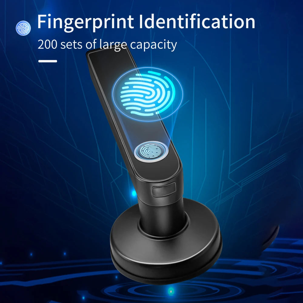 M5 Tuya BLE Fingerprint Door Lock Smart Digital Electronic Lock with Password/Key/IC Card(Optional)/ Smartlife/ Tuya APP Unlock