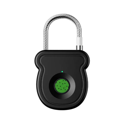 Keyless Waterproof Smart Padlock ABS Material USB Charging Fingerprint Lock Portable 0.5sec Unlock Rechargeable Padlock Drawer