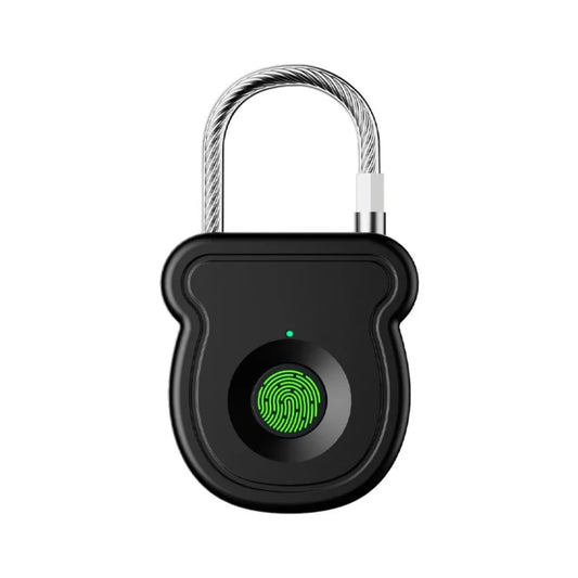 Keyless Waterproof Smart Padlock ABS Material USB Charging Fingerprint Lock Portable 0.5sec Unlock Rechargeable Padlock Drawer